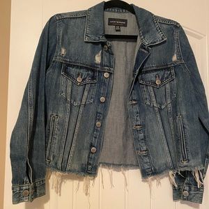 Lucky Brand Distressed Denim Jacket. Size Medium. Brand New.